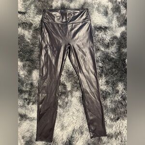 Fabletics Metallic Black High-Waist Leggings